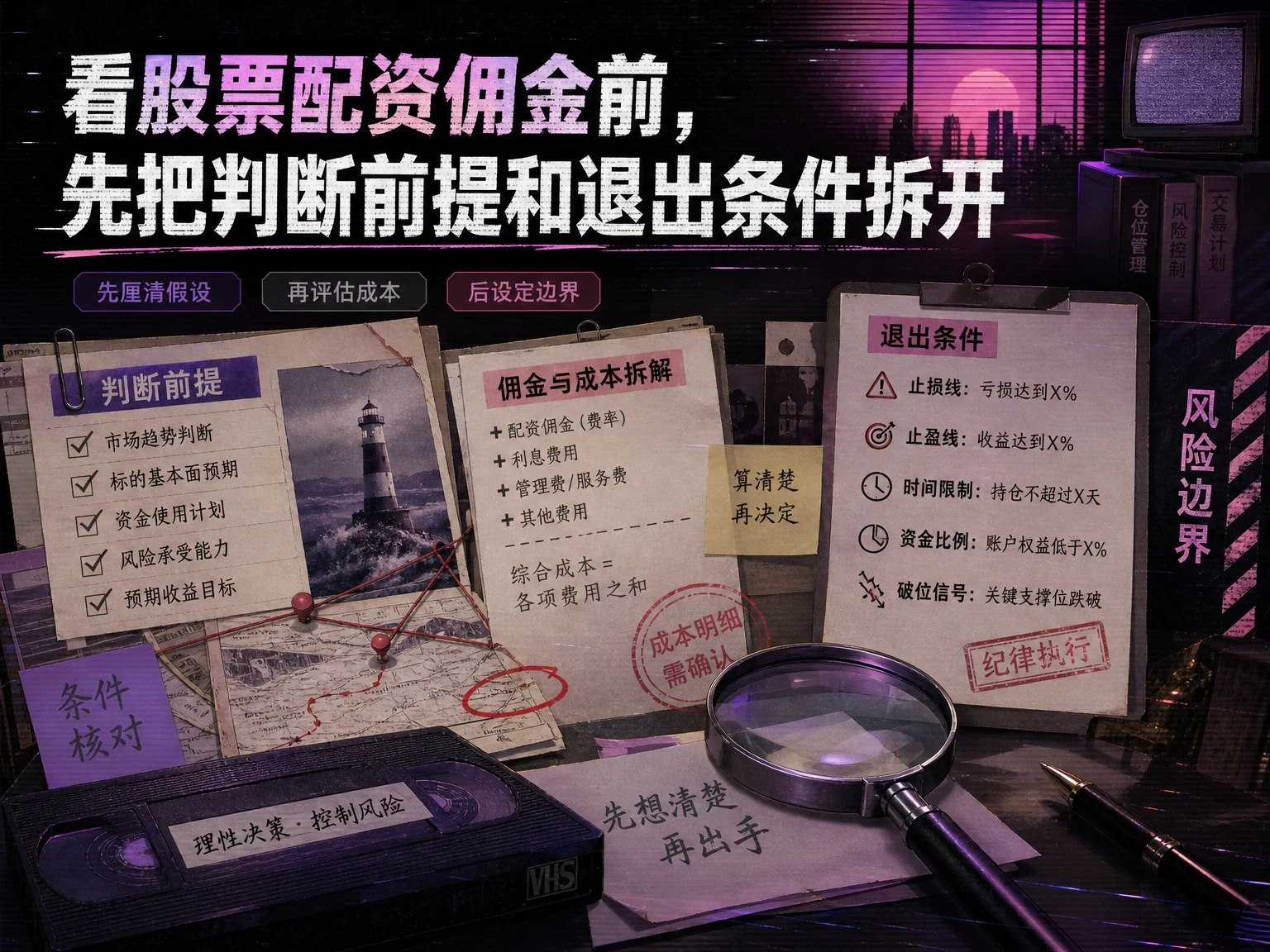 看股票配资佣金前，先把判断前提和退出条件拆开 插图